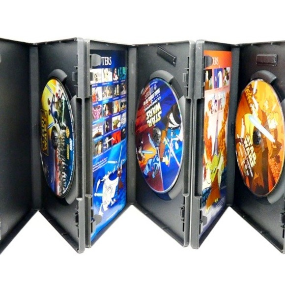 Star Wars Clone Wars 3 DVD Lot Clone Wars & Volume One & Two Great Condition - Picture 2 of 3